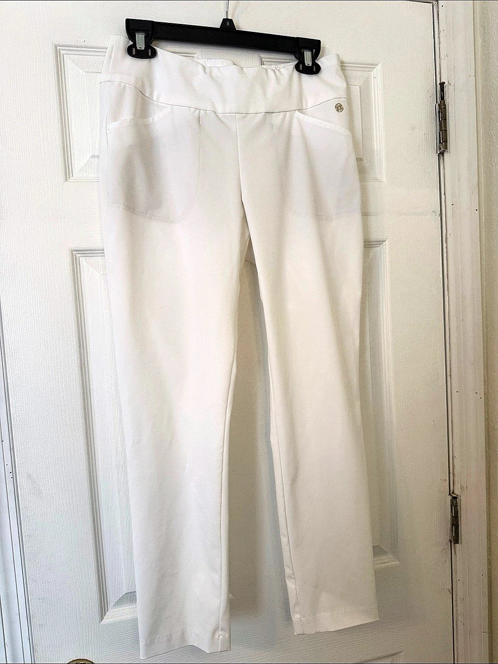 Lilly Pulitzer Luxletic Corso Pant Straight Leg White Size 10